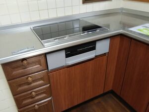 愛媛キッチン取付け隊　ガスコンロをIHヒーターに交換　施工後